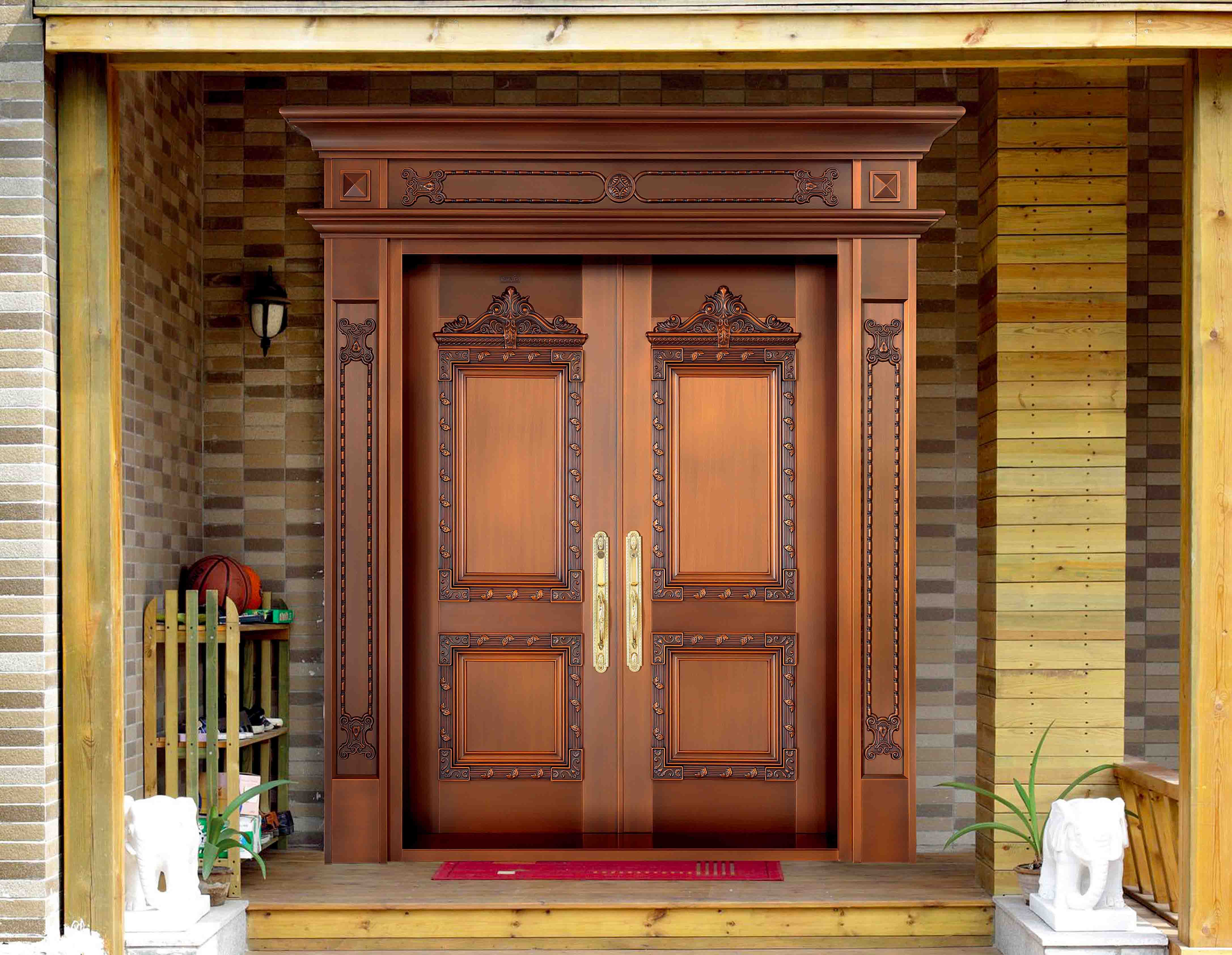 K003皇室臻品,別墅銅門(mén),豪華銅門(mén),雙開(kāi)銅門(mén)